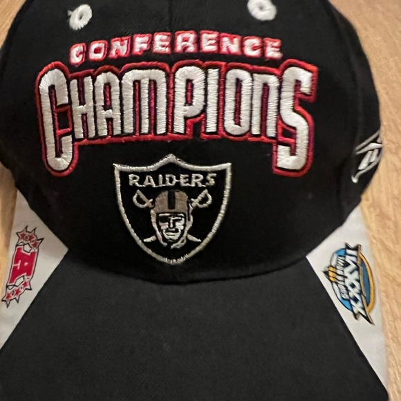 Vintage 2002 Raiders AFC Championship Super Bowl Hat - Picture 2 of 6